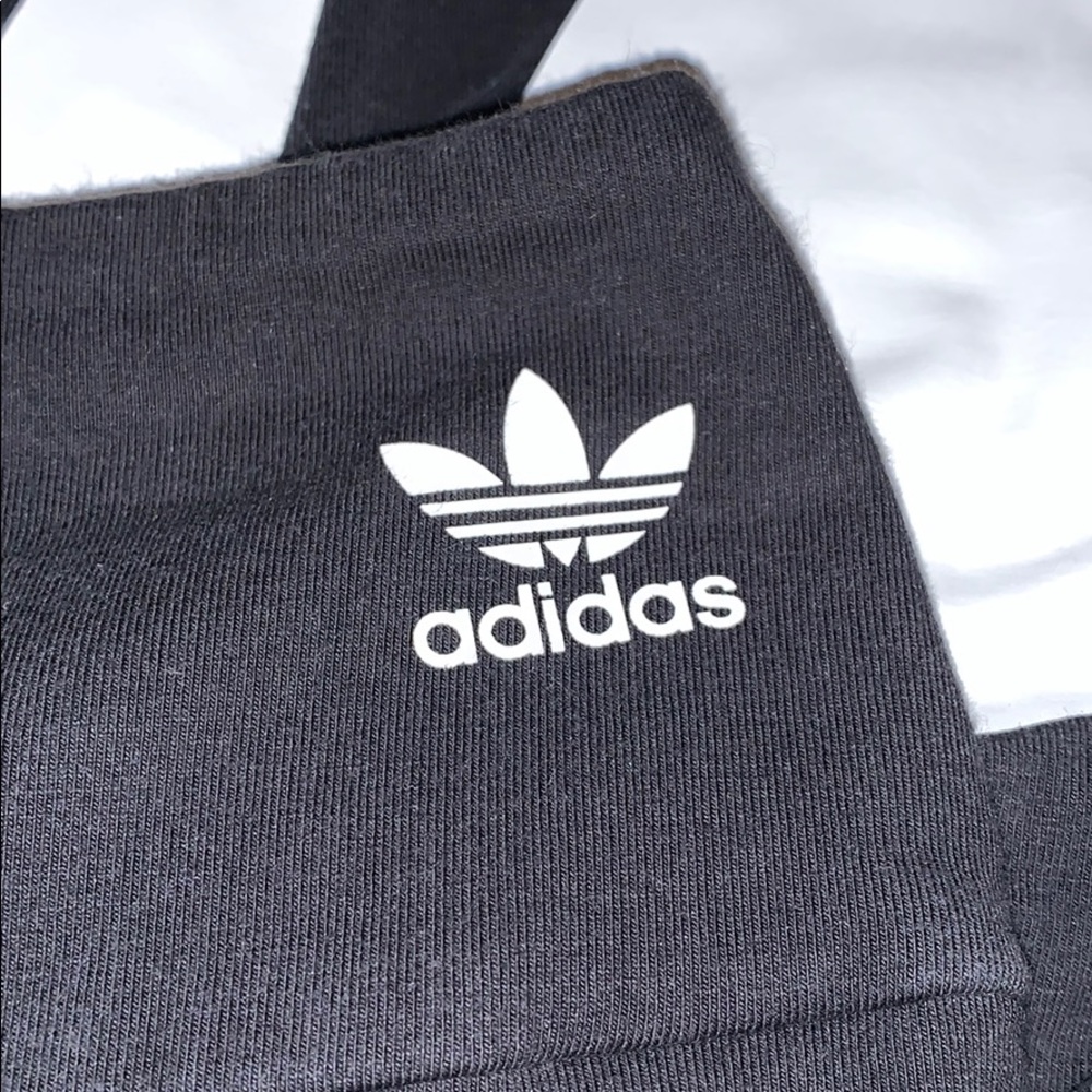 Adidas Large Logo Leggings size Small Blk/White - Picture 8 of 10